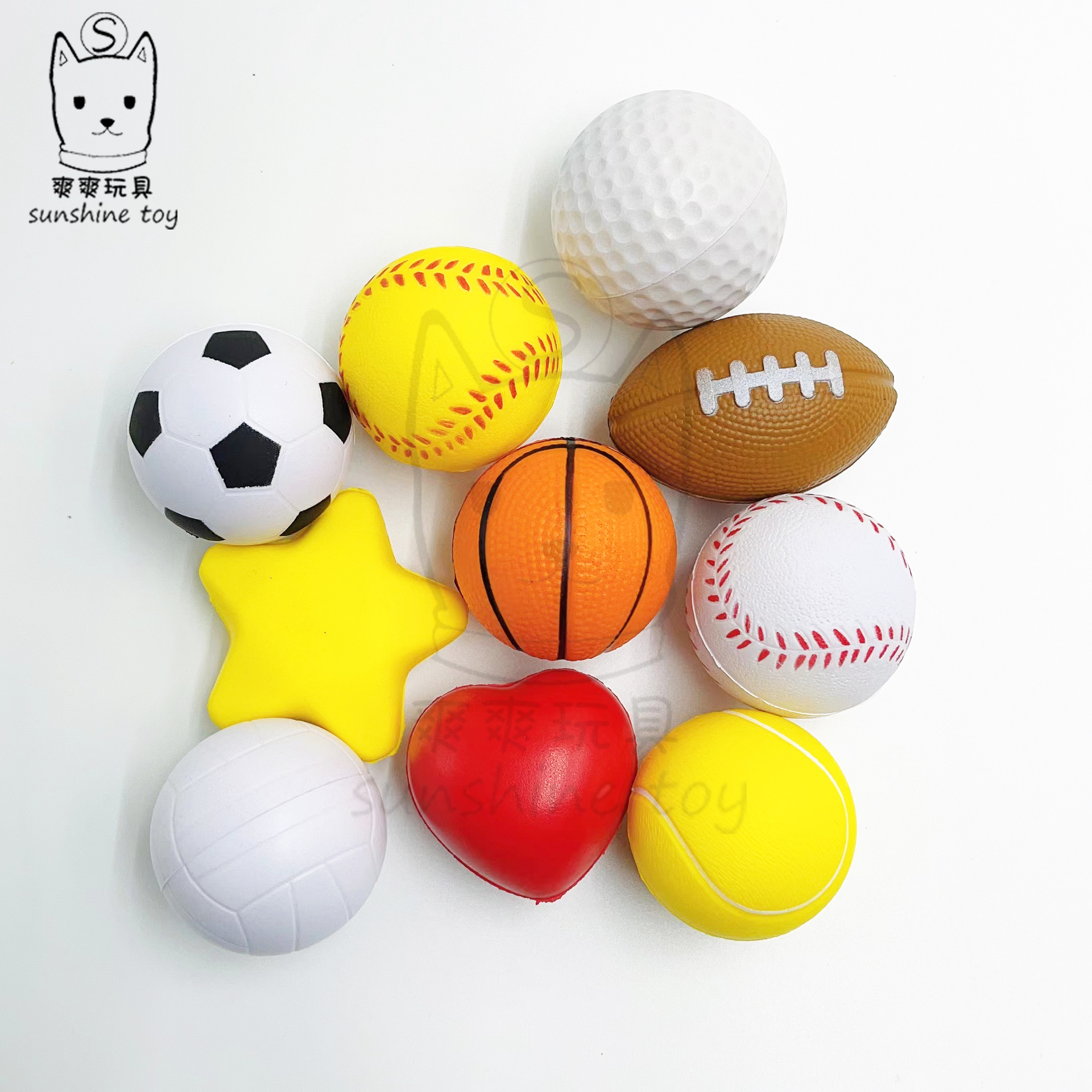 Кросс-Бордер Хит Продаж 4см Пенный ПУ Стресс Мяч Эластичный Футбол Маленький Баскетбол Детская Декомпрессия Вент Игрушка Регби