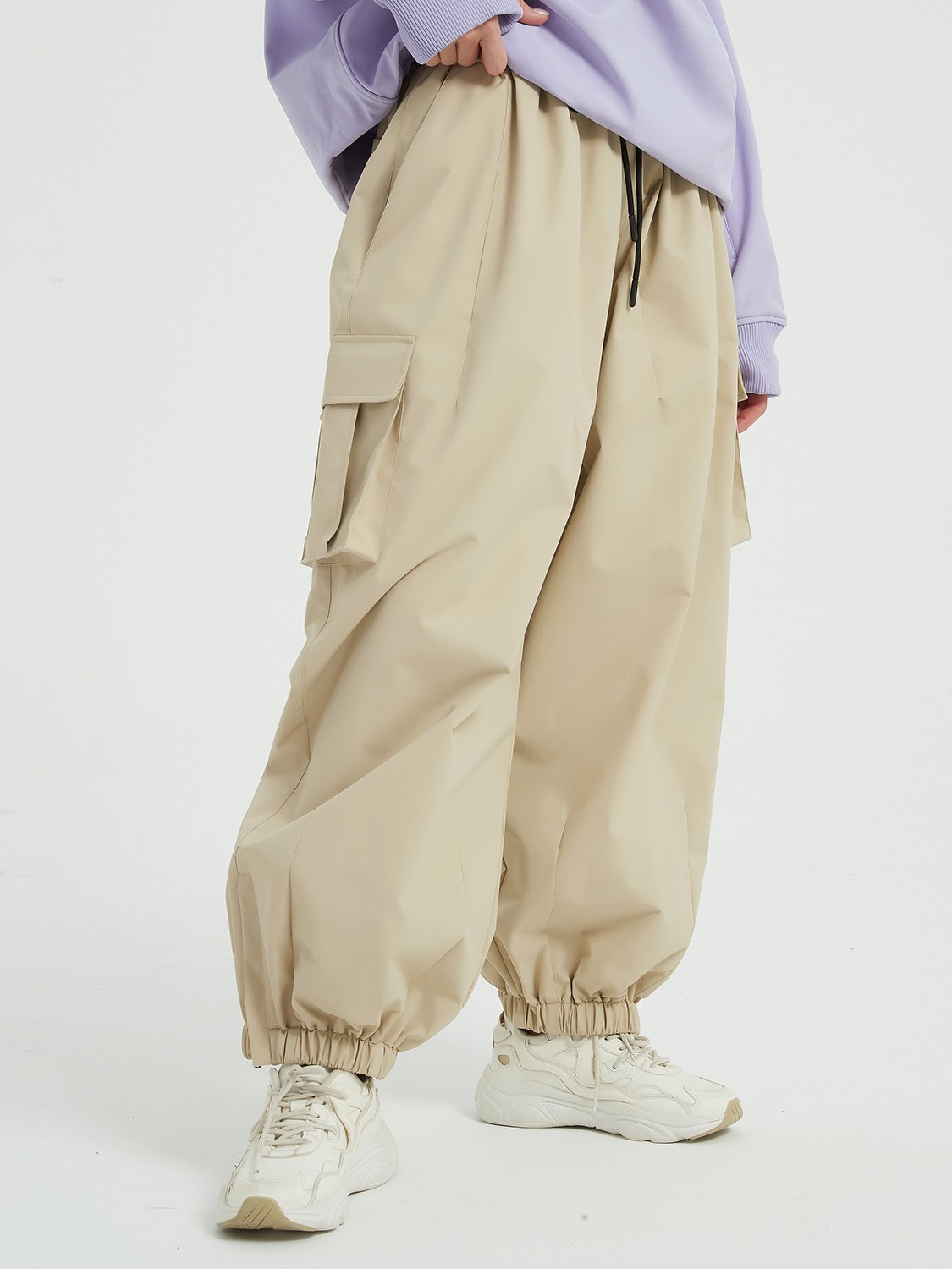 Snow Bit oversiz 3L Snowboard Loose Ski Pants for Men and Women Couple Waterproof Warm Ski Suit for Women