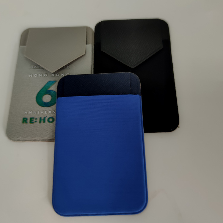 Factory direct mobile phone ID card case elastic Lycra bag mobile phone sticker self-pasting mobile phone case card case