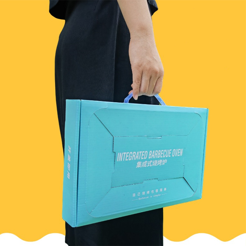 Integrated Disposable Barbecue Grill for Outdoor Picnic Team Building with Less Smoke Stainless Steel Kraft Paper Quick-Burning Charcoal Barbecue Grill