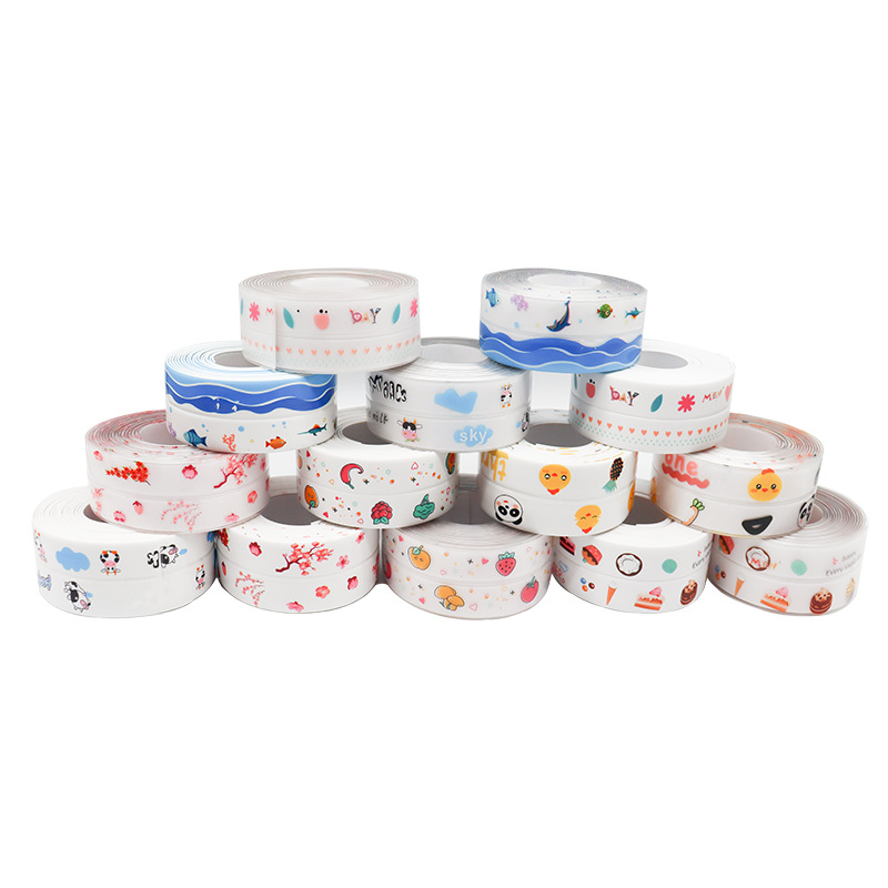 Kitchen and Bathroom Waterproof and Mildew-Proof Tape with Corner Wall Seams, Sink Toilet Stickers, Kitchen Seam Sealing Bath Beautiful Stickers