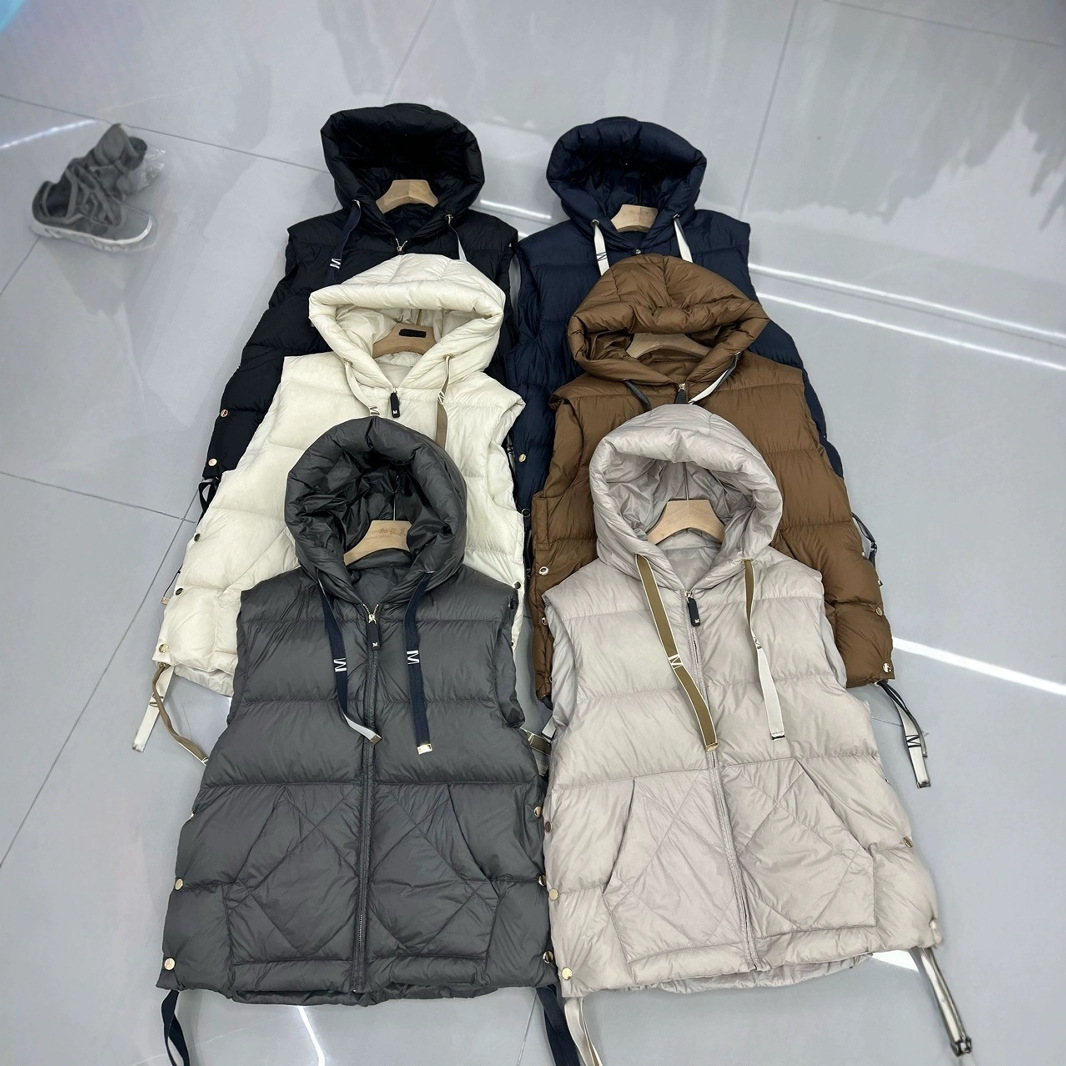 Новый модный пуховик с капюшоном 2025 года, домашний, с ромбовидным узором, экспортная версия из белого утиного пуха