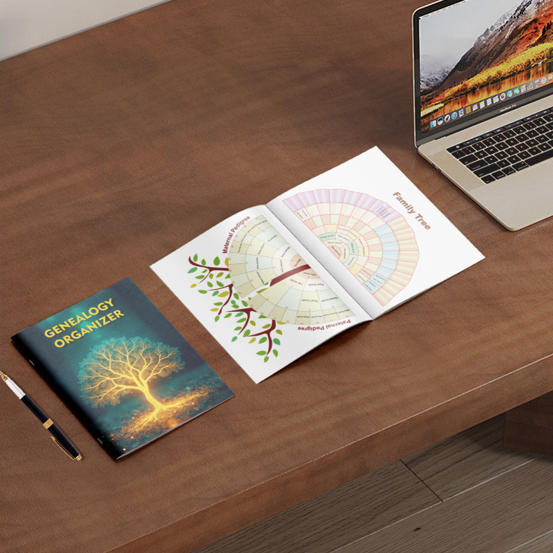 Amazon's Best-Selling Date-Free Family Relationship Building Log Book Tree-Shaped Family Tree Organizer Manufacturer's Ready Stock