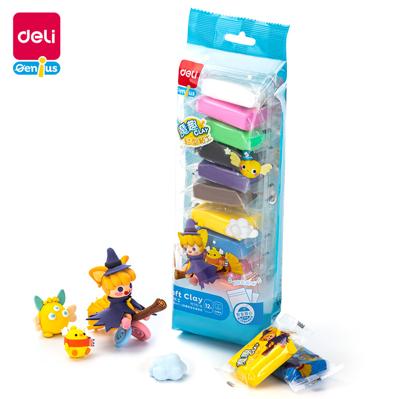 Набор глины Deli Yc175, 36 цветов, безопасный пластилин, образовательные игрушки для детей