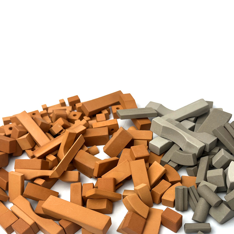 Children's Masons Building Houses with Wall Toys Small Cabin Model Assembled Handmade diy Architect Cement Bricks