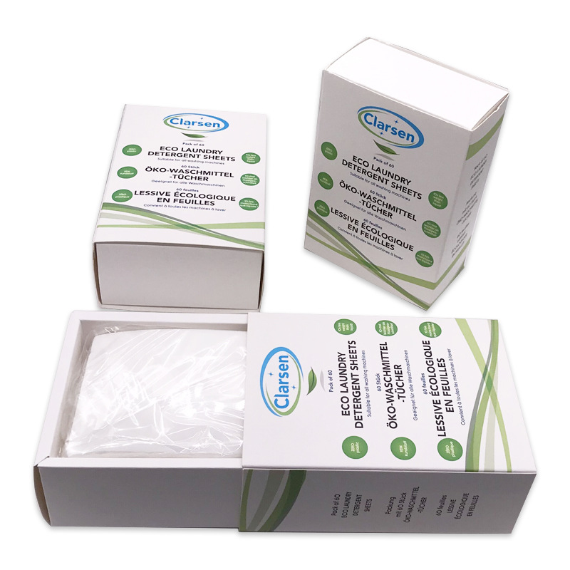 Home Cleaning and Travel Laundry Paper with Good Decontamination Effect Recommended Laundry Tablets White 7*11 Multiple Specifications Available