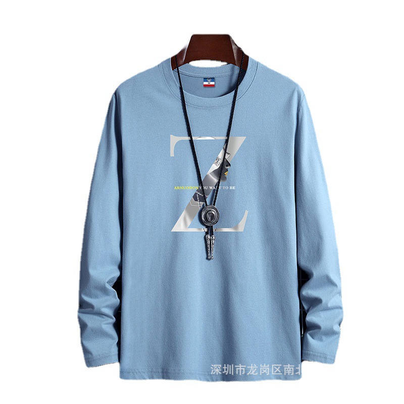 2025 Spring and Autumn Men's Long Sleeve Bottoming Shirt Wholesale Foreign Trade Tail Treatment Factory Low Price Clothes Wholesale