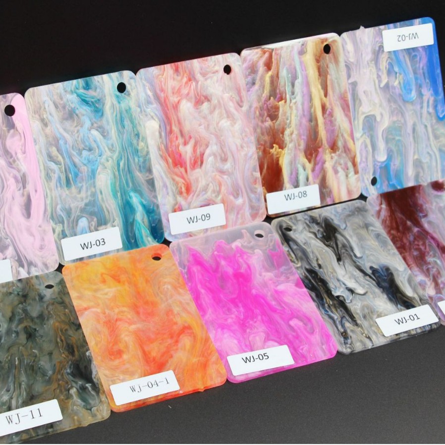 Translucent Phantom Gradient Pearlescent Water Pattern Smoke Acrylic Source Manufacturer Direct Sales Plexiglass Plate