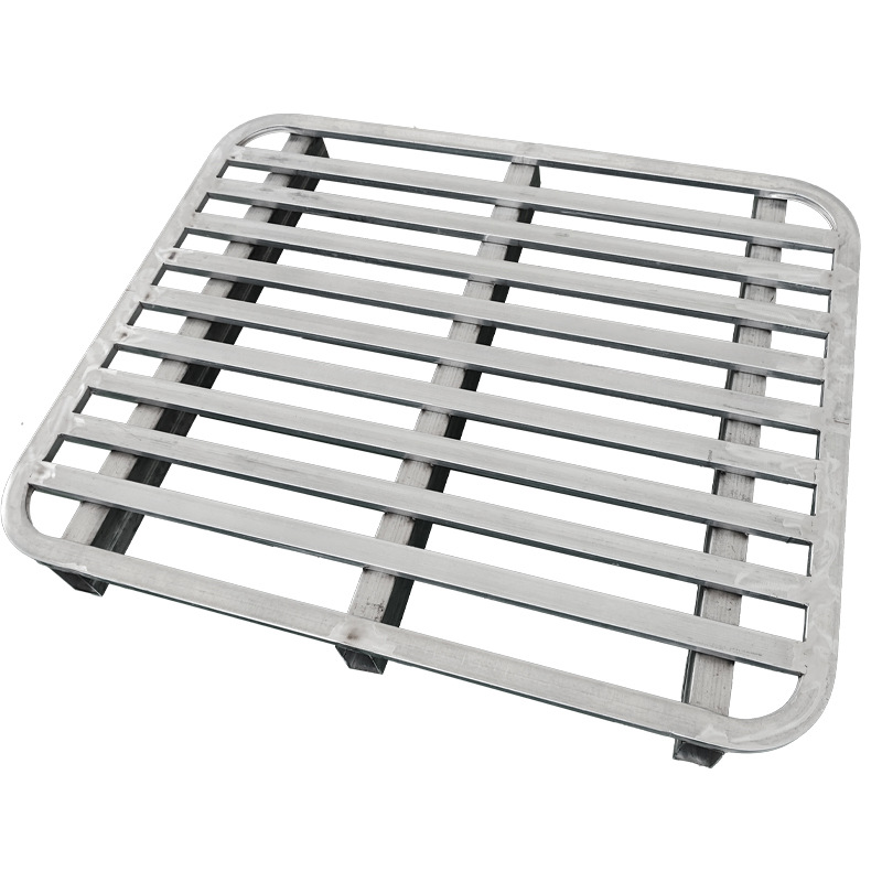 Steel Iron Pallet Heavy-Duty Shelf Warehousing Logistics Pallet Moisture-Proof Pad Warehouse Board Forklift Industrial Metal Pallet