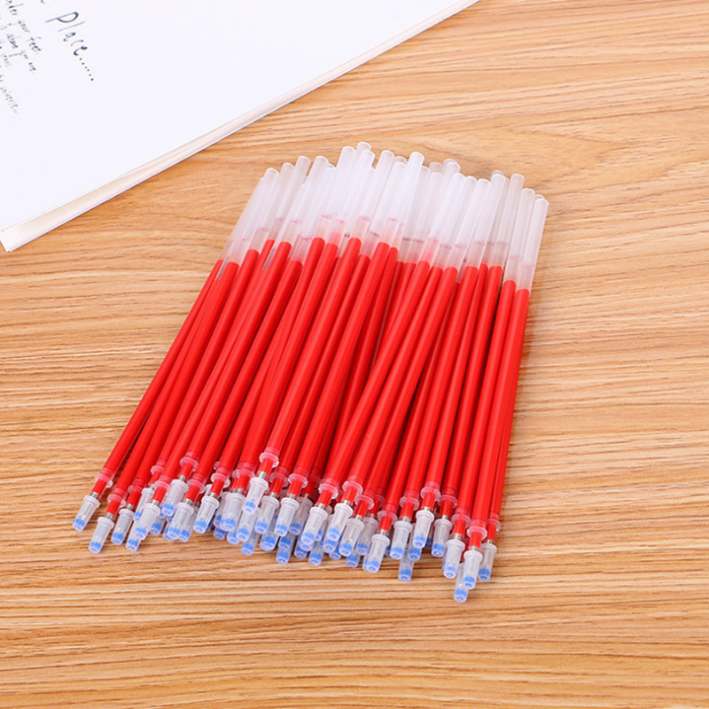 Factory Wholesale Gel Pen Refill Full Needle Tube Bullet 0.5mm Replacement Refill Red Blue Black 0.38