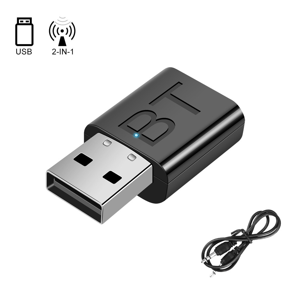 2 in 1 USB Bluetooth transmitter receiver wireless Bluetooth sound card audio USB Bluetooth receiver transmitter