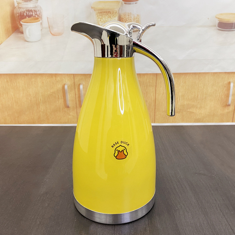 Stupid little yellow duck thermos stainless steel water bottle large capacity thermos European vacuum kettle manufacturers wholesale
