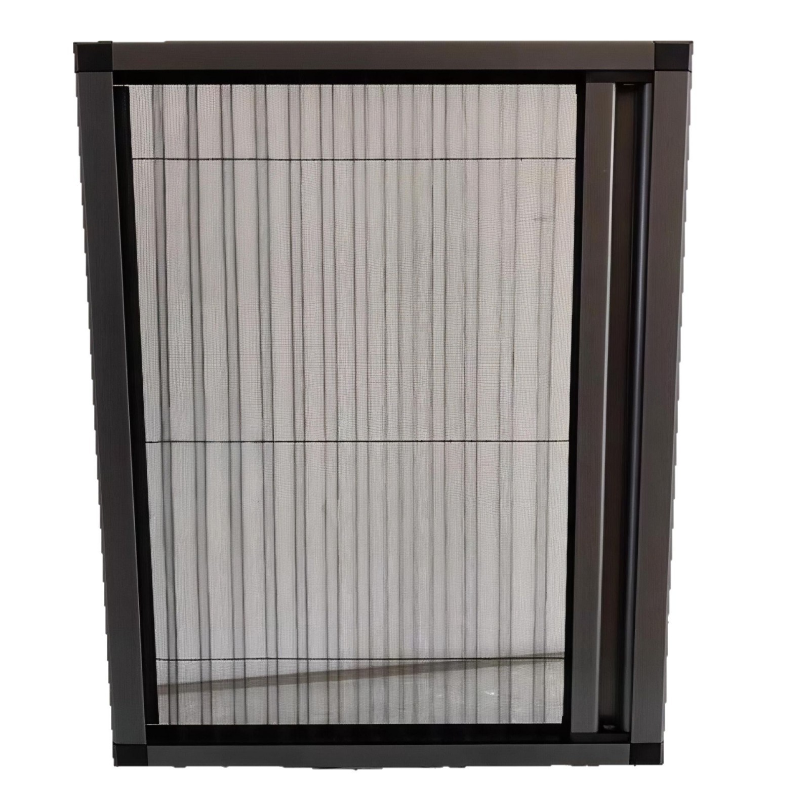 Foshan Custom Aluminum Alloy Small Folding Mosquito Screen, Invisible Mosquito-Proof Screen, Punch-Free Retractable Sliding Screen