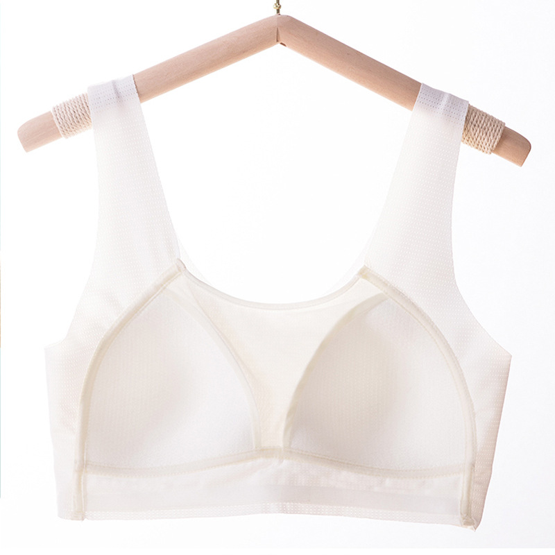 Teenager Vest Women's Fixed Traceless Steel Ring-free Underwear Big Children Junior High School Senior high school Students Developmental Sports Bra