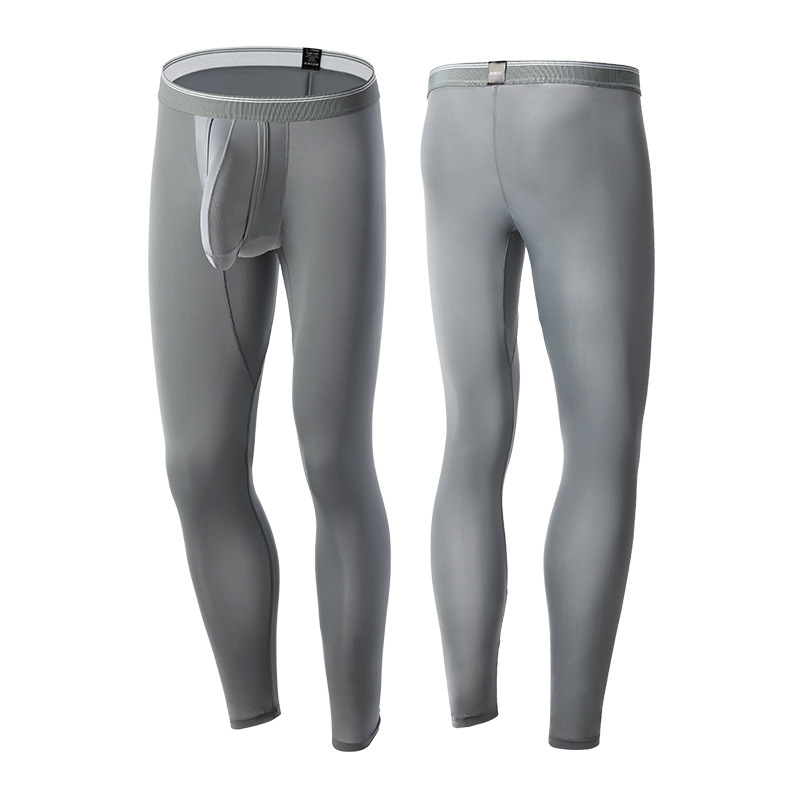 Мужские спортивные обтягивающие брюки из ледяного шелка, размеры плюс, йога