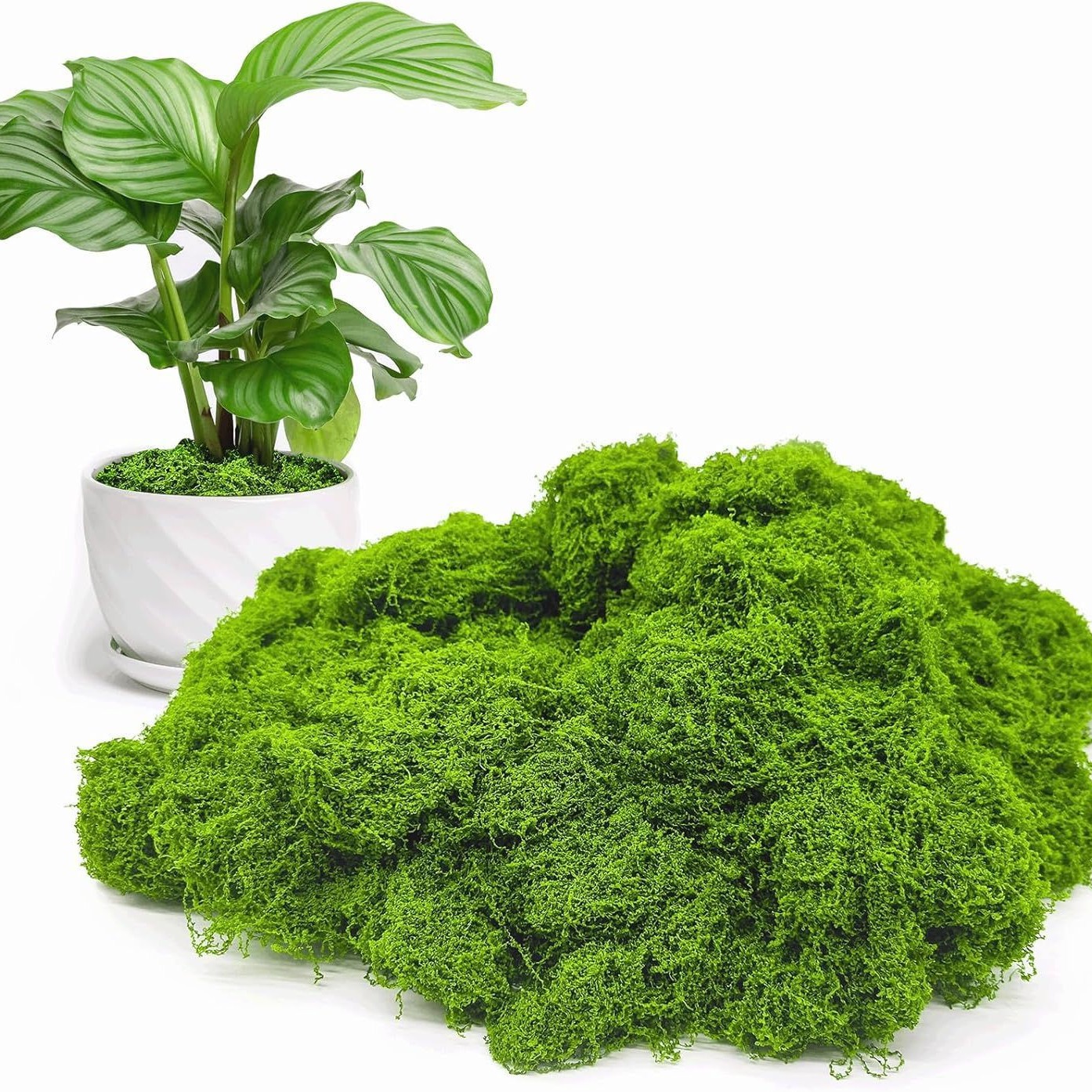 Искусственный мох для внутреннего декора микландшафтный комплект для окна