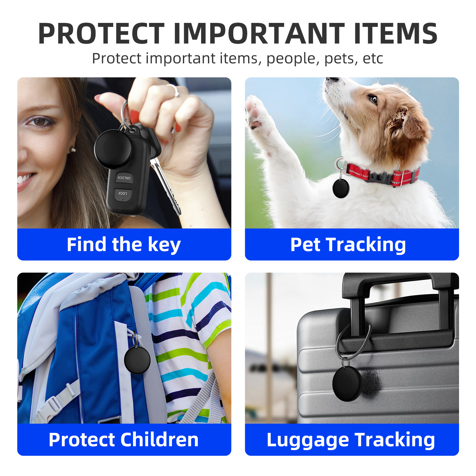 Global Locator AirTag is suitable for Apple FindMy children's pet Bluetooth anti-loss device cross-border.