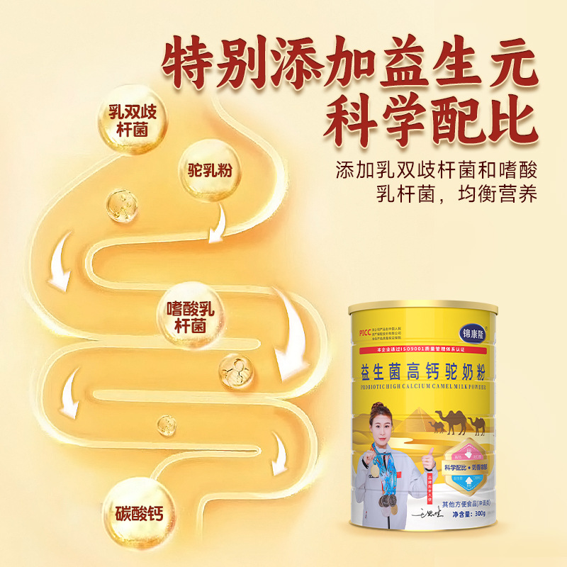 Camel Milk Powder Xinjiang Authentic Middle-Aged and Elderly Milk Powder Probiotic High Calcium Camel Nutritional Powder Manufacturer Wholesale Custom Delivery