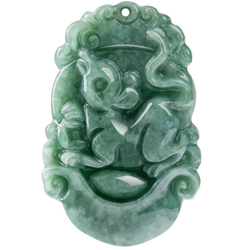 Natural A goods Jade twelve zodiac rat Ox Tiger Rabbit Dragon Snake Horse Sheep Monkey chicken dog pig jade pendant jewelry wholesale