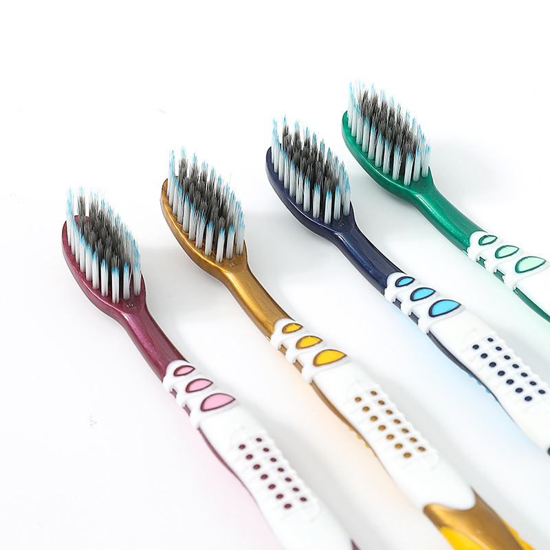 BQB advanced independent packaging adult soft bristle big head toothbrush bamboo charcoal bristle toothbrush soft bristle wholesale factory
