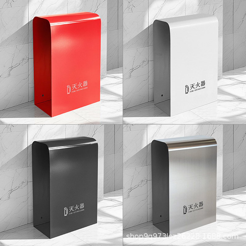 Painted Fire Extinguisher Bracket Floor-Standing Hollow Shopping Mall Hotel Sales Office 4S Shop Classy Fire Extinguisher Bracket Box Manufacturer