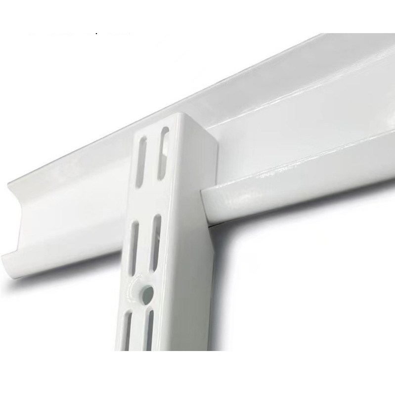 Platinum Metal Wardrobe with Reinforced Horizontal Rails, Bedroom Metal Coat Rack, Walk-In Metal Closet