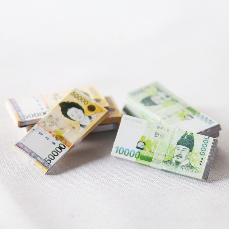 Dollhouse pocket props [mini miniature model simulation banknotes] BJD accessories doll house food play