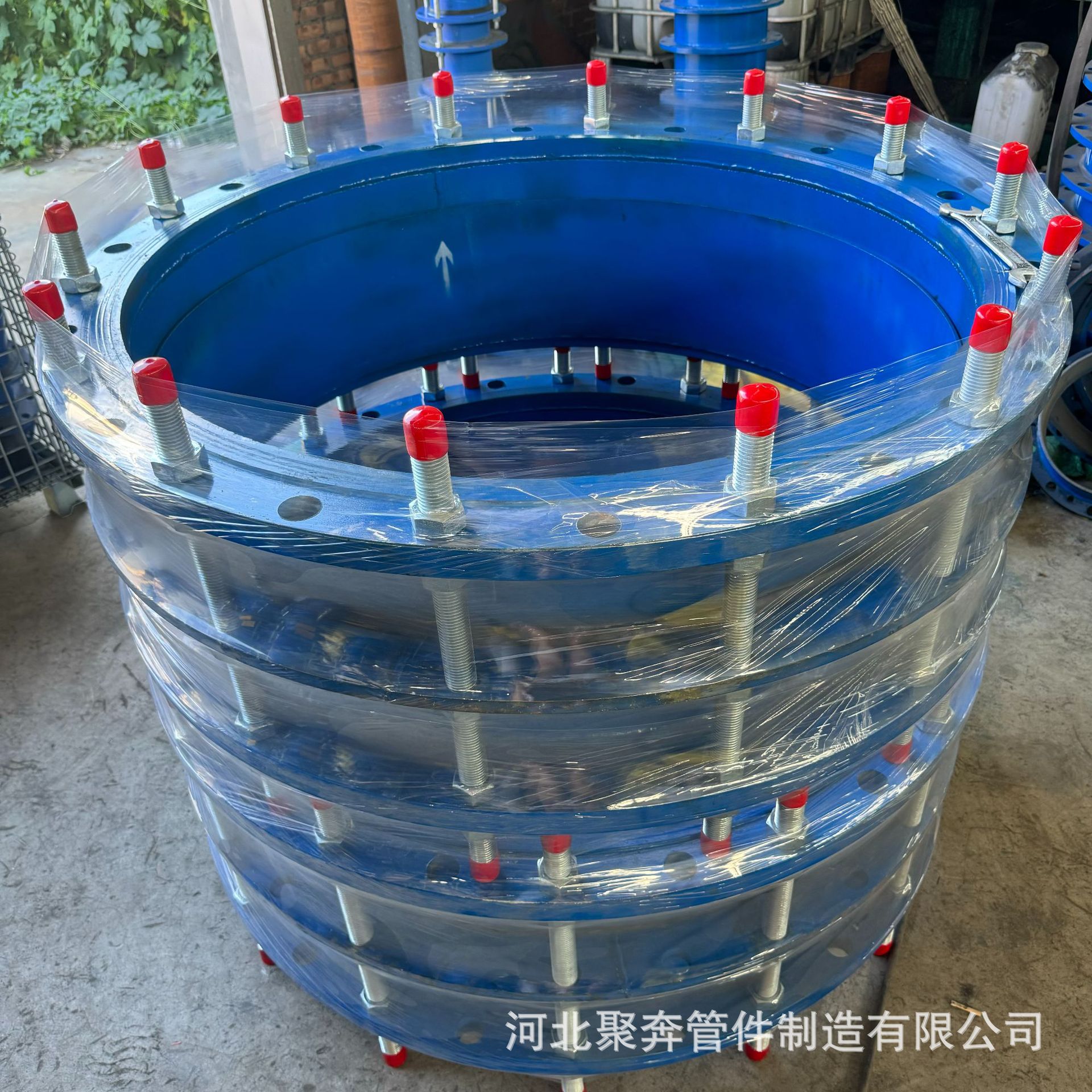 Gjjin Steel Double Flange Limit Telescopic Stainless Steel Transmission Telescopic Joint Dn500 Double Flange Limit Telescopic