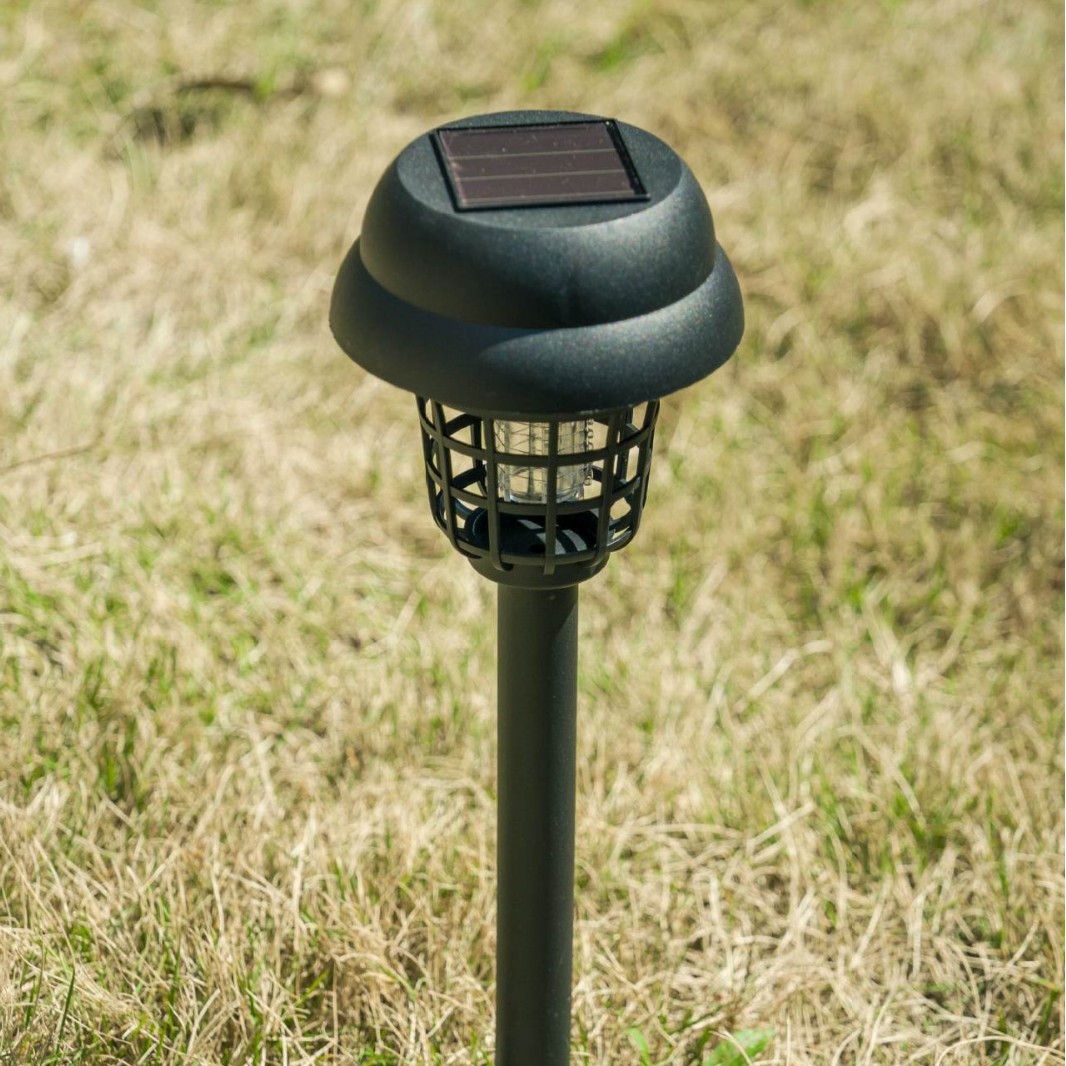 Cross-border Solar Electric Shock Insecticidal Lamp Household Courtyard Garden Waterproof Mosquito Catcher Outdoor Mosquito Repellent Lighting Mosquito Lamp