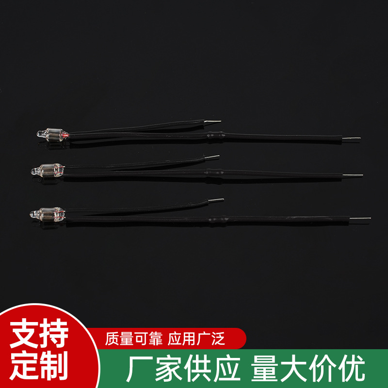 [factory supply] 4 * 10mm 5*13mm red neon lamp assembly sleeve heat shrinkable tube electric welding neon lamp