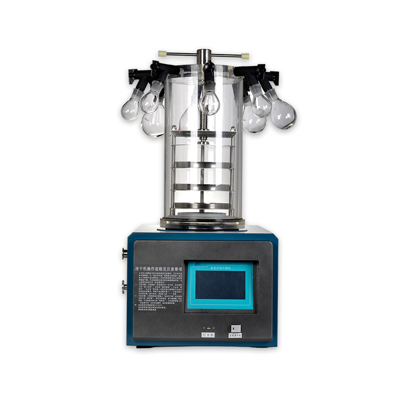 Laboratory Vacuum Freeze Dryer Liquid-Solid Freeze-Drying Equipment Intelligent Fully Automatic Freeze Dryer