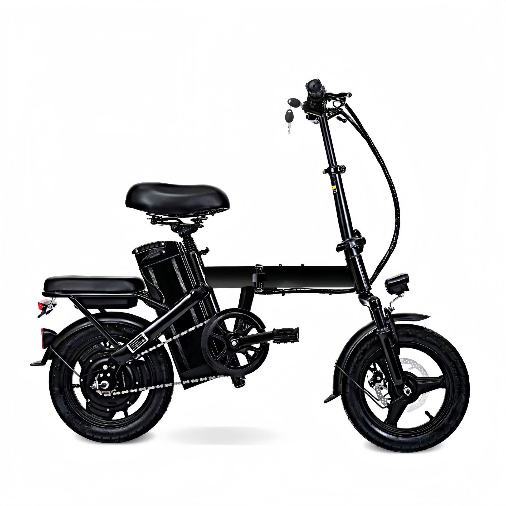 Cross-Border Electric Motorcycle Export Folding Electric Scooter 14inch Battery Scooter Factory Delivery Electric Bicycle