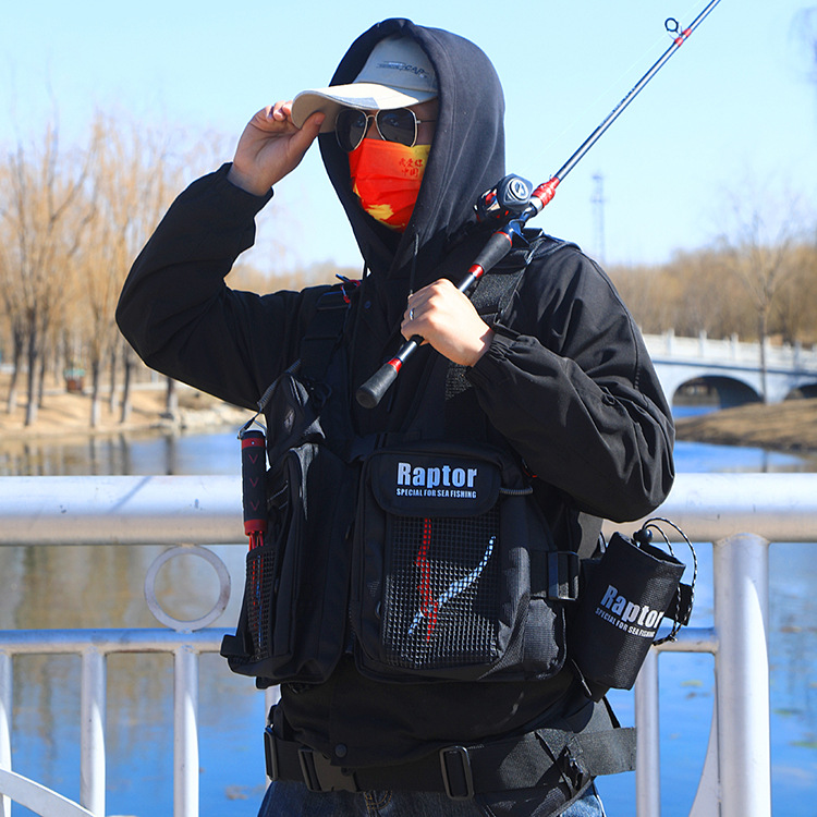 Жилет для рыбалки Raptor G6 с большой плавучестью, многофункциональный спасательный жилет для рыбалки на море
