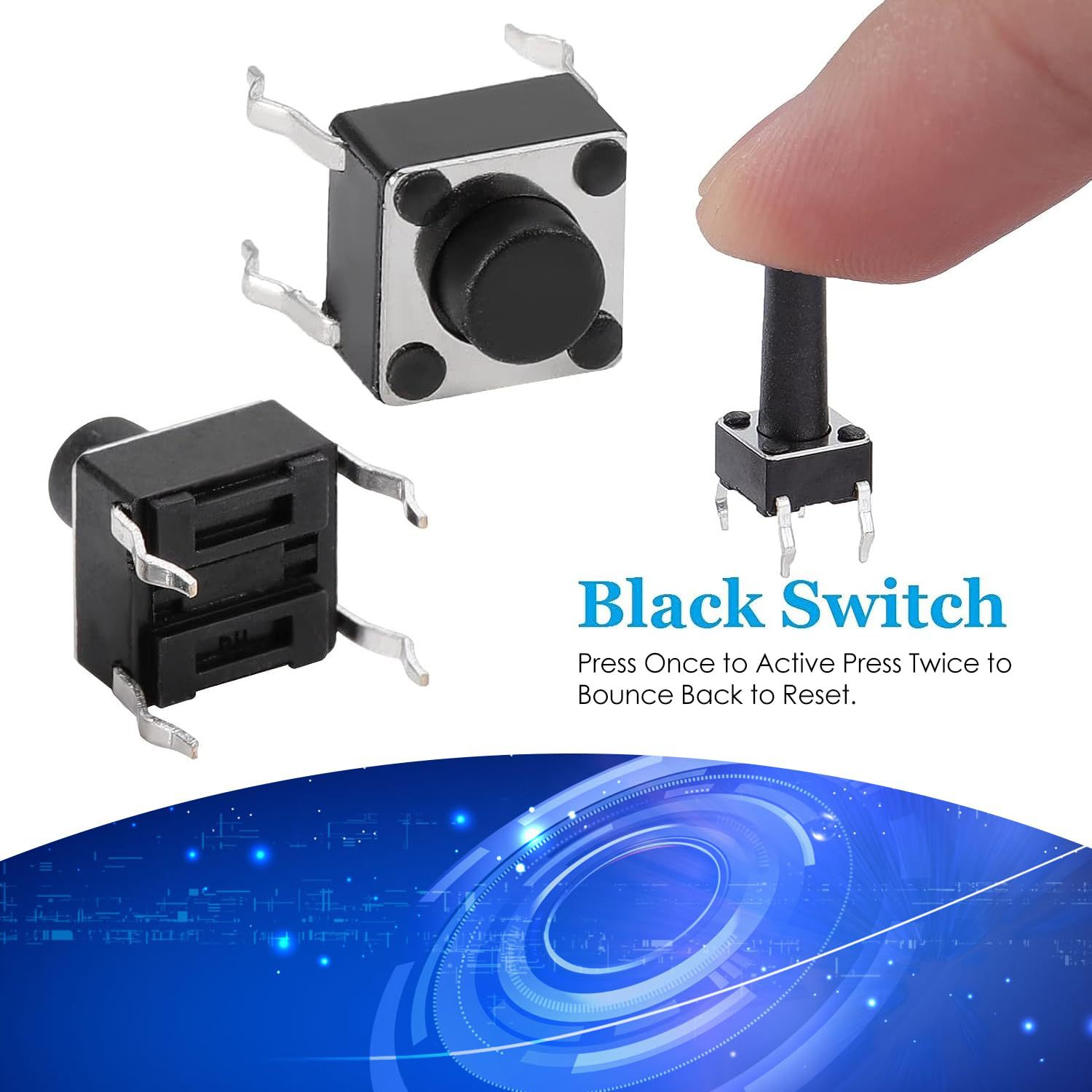 125 Stück Tactile Tactile Switches 25 Values ​​12V 50Ma 4P