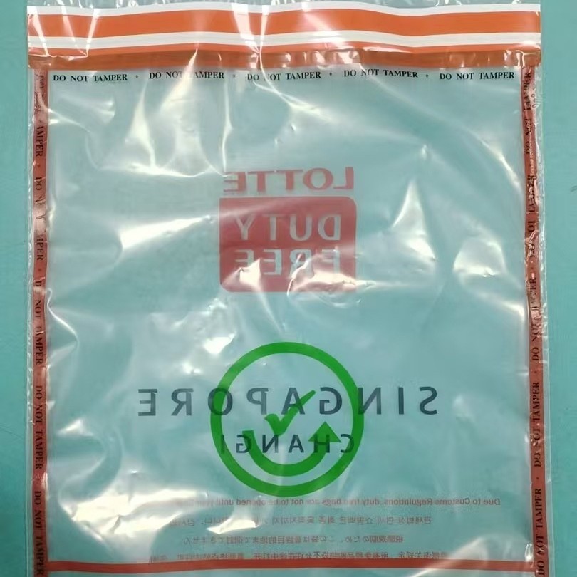 In-Stock Lotte Duty-Free Bags, Lotte Duty-Free Bags, Singapore Transit Bags, Shopping Tote Anti-Tamper Bags, Various Sizes