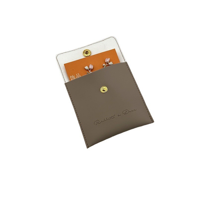 Jewelry Bag Leather Purse Velvet Bag Snap Bag Thickeneded Velvet Ring Necklace Jewelry Bag Custom Bag