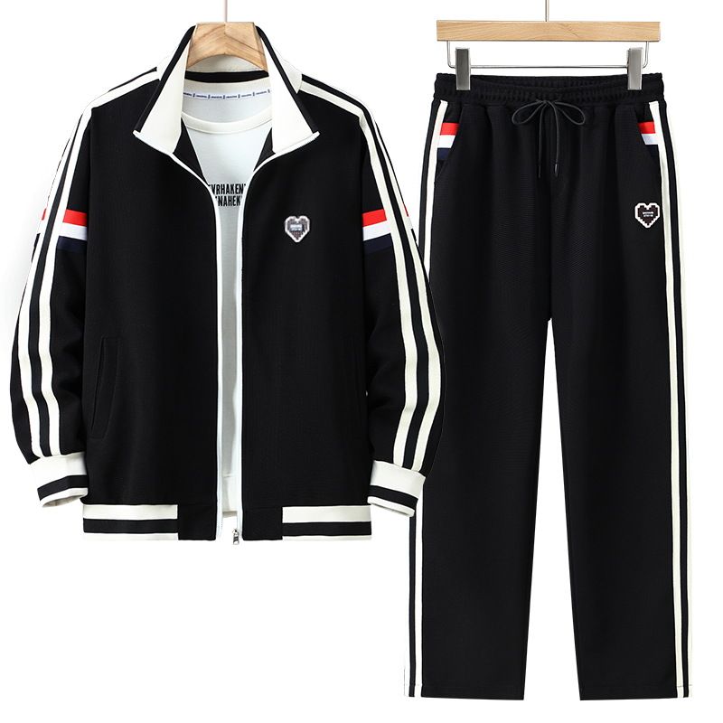 plus size Fat Man Sports suit Men's Autumn Obesity Men's Wear Sweatshirt Plus Fat Plus Plus Plus Trendy Brand Fat Man Casual Two-piece Set