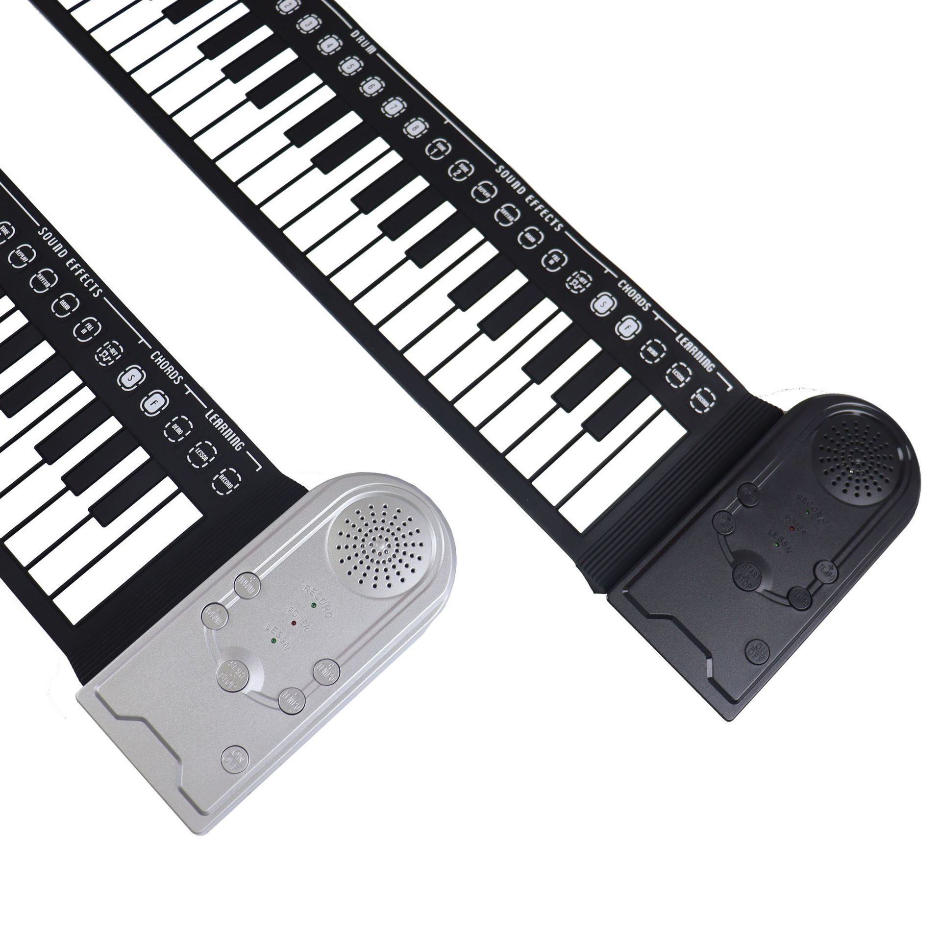 49 key piano hand roll with speaker portable folding children's piano beginner Enlightenment piano teaching aids musical instrument wholesale