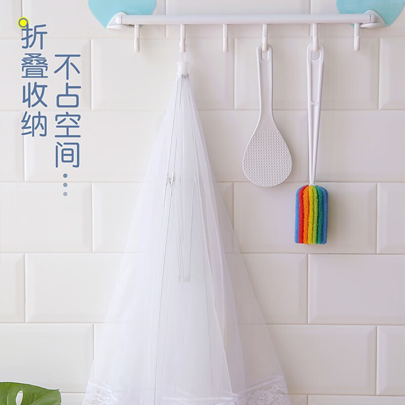 White picnic mesh food cover table cover dust cover transparent dish cover foldable mosquito table cover factory wholesale