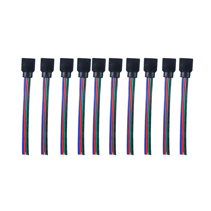 RGB light bar 4p female pin sheath line 4p male pin sheath line rgb single head line light bar connecting line