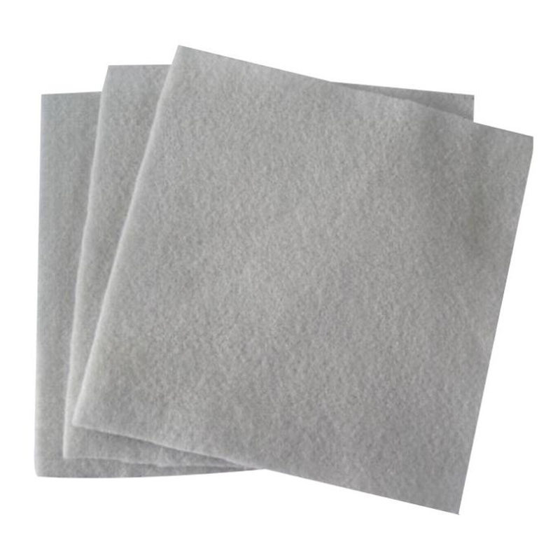 Flood Control Polyethylene Needle Punched Short Fiber Geotextile White Polyester Filament Geotextile Road Maintenance Dustproof Geotextile