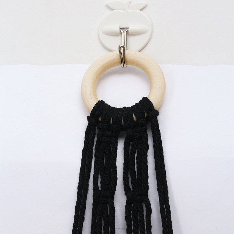 Toy Triangle Net Bag Hand-woven Cotton Rope Corner Storage Bedroom Corner Storage Net Toy Doll Hammock