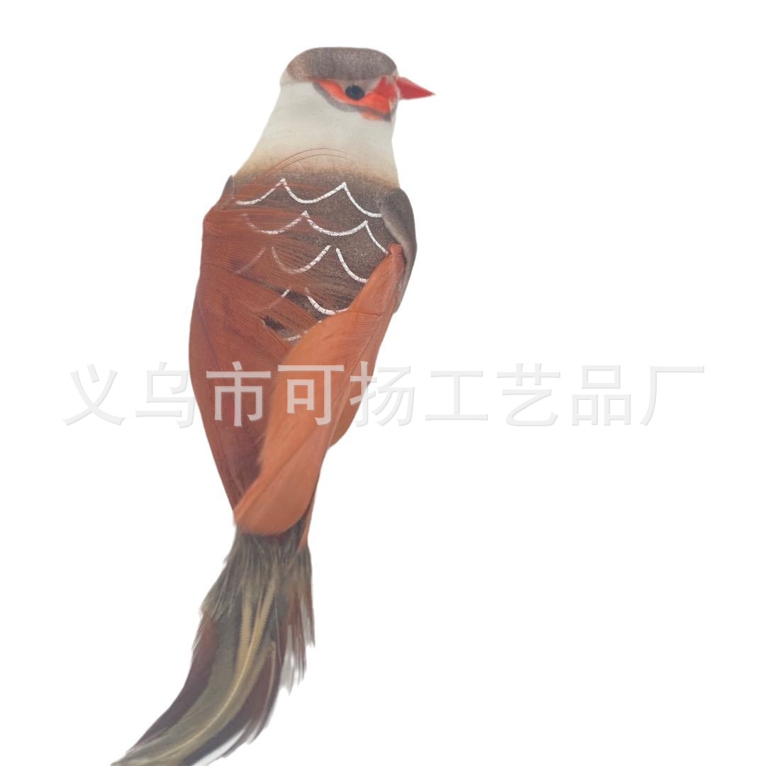 Simulated Bird Feather Bird Courtyard Green Plants Home Decoration Crafts Bird Props Ornaments Accessories Wholesale