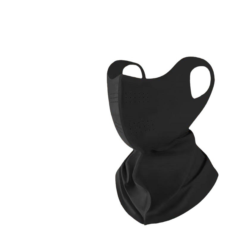 Sunscreen Full Face UV Protection Women's Summer Ice Silk Thin Driving Neck Protection Veil Neck Covering Breathable Mask