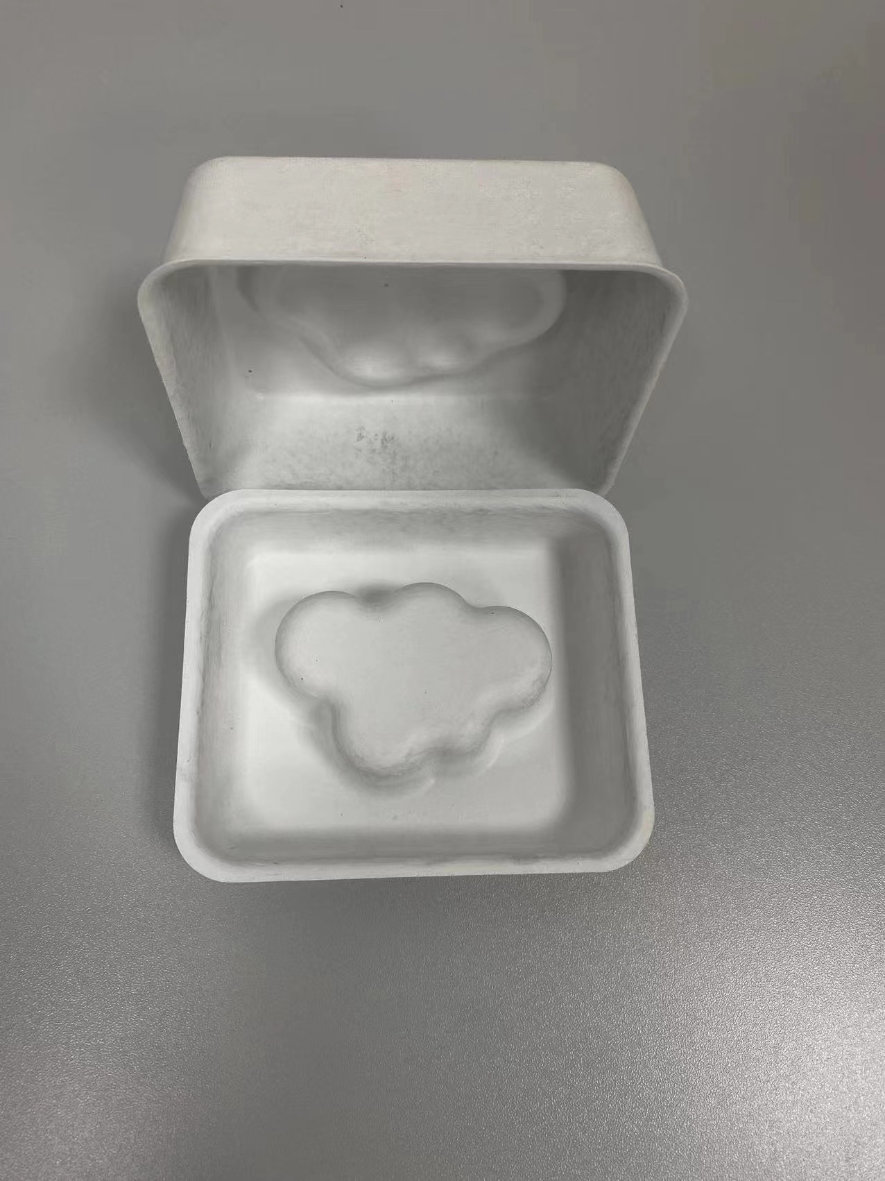 Chongqing Huanlu Pulp Molded White Pulp Soap Box Customized Paper Tray Packaging Box