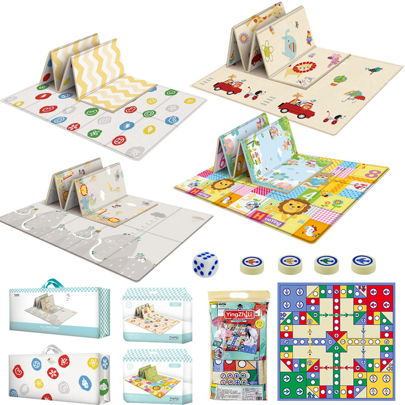 Baby Hua foldable baby early education crawling mat thickened baby living room home crawling mat children foam floor mat