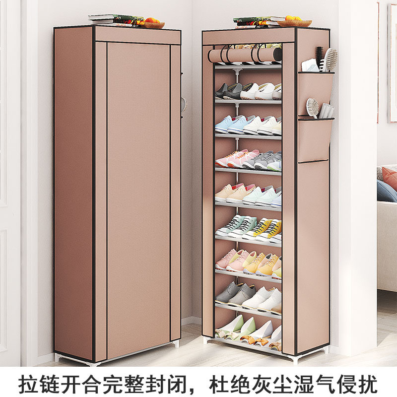 10-Layer Shoe Cabinet Factory Export Best-Selling Fabric Simple Dust-Proof Shoe Cabinet Multi-Layer Assembly Moisture-Proof Storage Shoe Cabinet
