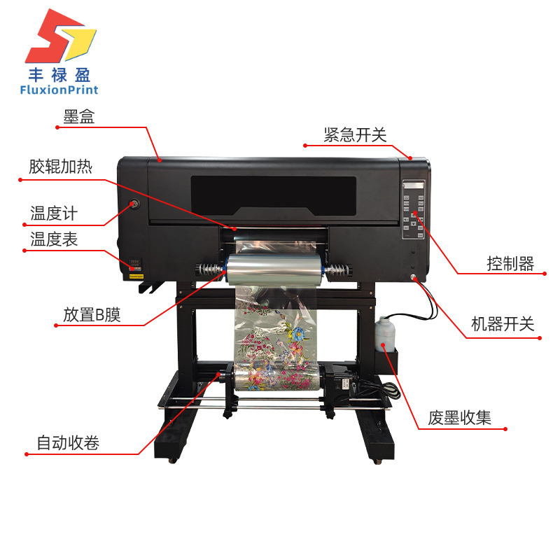 Digital Uv Imitation Embroider Printing Heat Transfer Textile Fabric 3D Stereo Embroider Personalized Printing A3Uv Printing Machine