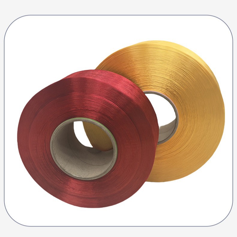 Fdy Manufacturer's Spot Three-Strand Rope Silk Polyester Filament Red White Golden Color Polypropylene Yarn Non-Woven Insulation Material