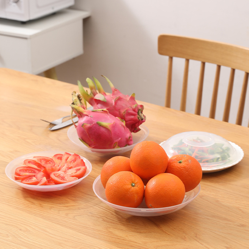 Microwave oven heating lid heat preservation lid high temperature resistant bowl lid oil splash proof bowl dish dish lid fresh leftovers lid